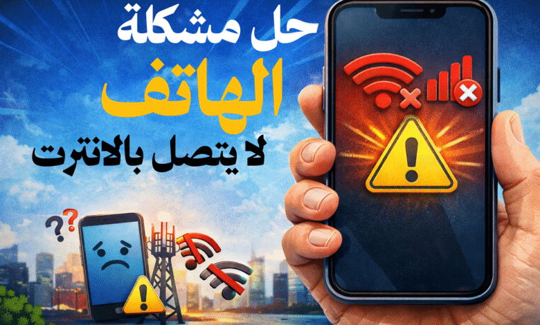 حل مشكلة عدم اتصال الهاتف بالإنترنت